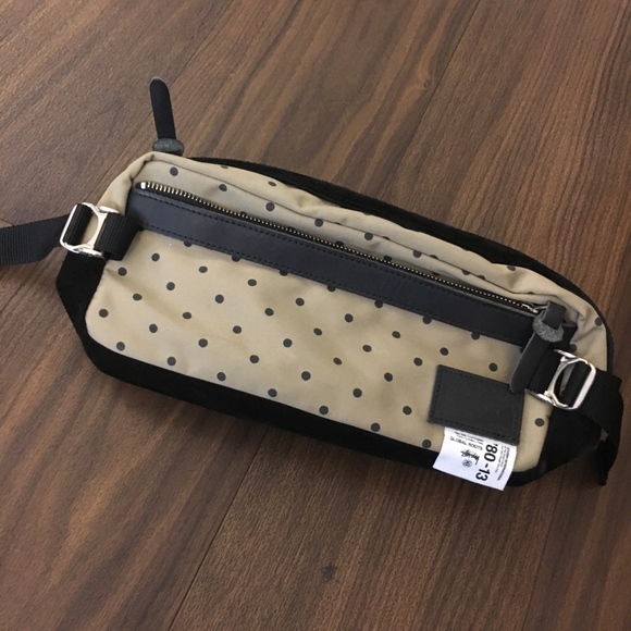 RARE Stussy x Masterpiece Polka Dot Belt Bag - Picture 3 of 7